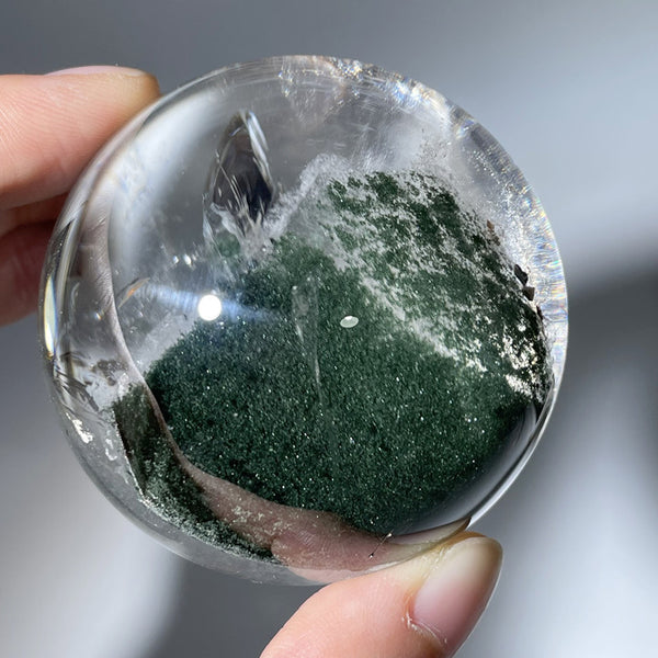 GREEN GARDEN QUARTZ PHANTOM SPHERE – CrystalWholesale
