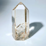 PYRITE IN QUARTZ PHANTOM TOWER