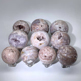 PINK AMETHYST DRUZY SPHERES
