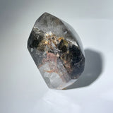 GARDEN QUARTZ WITH CALCITE QUARTZ POINT