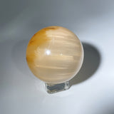 YELLOW AMPHIBOLE QUARTZ SPHERE