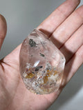 PYRITE IN QUARTZ POINT