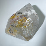 PYRITE IN QUARTZ POINT