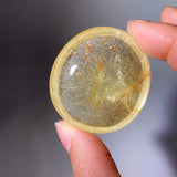 GOLDEN RUTILE QUARTZ WITH GARDEN QUARTZ
