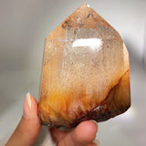 RUTILE QUARTZ WITH GARDEN QUARTZTOWER