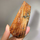 GOLDEN RUTILE QUARTZ WITH GARDEN QUARTZ FREEFORM