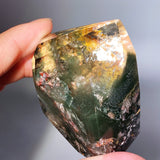 GARDEN QUARTZ WITH ENHYDRO AND QUARTZ IN QUARTZ