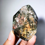 GARDEN QUARTZ WITH ENHYDRO AND QUARTZ IN QUARTZ