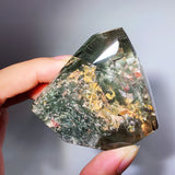 GARDEN QUARTZ WITH ENHYDRO AND QUARTZ IN QUARTZ