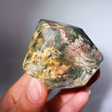 GARDEN QUARTZ WITH ENHYDRO AND QUARTZ IN QUARTZ