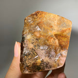 Garden quartz with quartz in quartz freeform