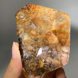 Garden quartz with quartz in quartz freeform