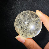 CHAMPAGNE GOLD RUTILE QUARTZ SPHERE