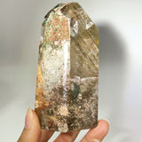 GARDEN QUARTZ WITH RUTILE FLOWER TOWER