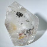 PYRITE IN QUARTZ POINT