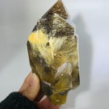 Golden rutile quartz