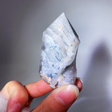 BLUE AMPHIBOLE  QUARTZ TOWER