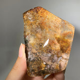 Garden quartz with quartz in quartz freeform
