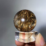 RATILIE QUARTZ AND GAEDEN QUARTZ SPHERE
