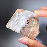 AMPHIBOLE WITH GARDEN QUARTZ FREEFORM
