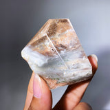 AMPHIBOLE WITH GARDEN QUARTZ FREEFORM