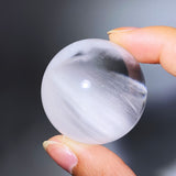 WHITE AMPHIBOLE QUARTZ SPHERE