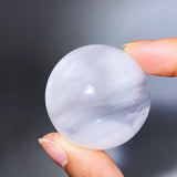 WHITE AMPHIBOLE QUARTZ SPHERE