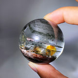 THOUSAND LAYERS PHANTOM GARDEN QUARTZ SPHERE