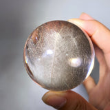 TWO COLOR SHAPES FOR RUTILE QUARTZ SPHERE