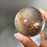 TWO COLOR SHAPES FOR RUTILE QUARTZ SPHERE