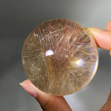 TWO COLOR SHAPES FOR RUTILE QUARTZ SPHERE