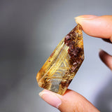 RUTILE FLOWERS QUARTZ WITH GARDEN QUARTZ FREEFORM