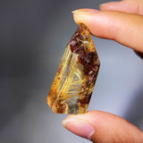 RUTILE FLOWERS QUARTZ WITH GARDEN QUARTZ FREEFORM
