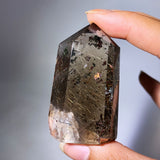 GARDEN QUARTZ AND RUTILE QUARTZ TOWER