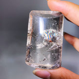 GARDEN QUARTZ AND QUARTZ IN QUARTZ RECTANGLE
