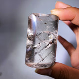 GARDEN QUARTZ AND QUARTZ IN QUARTZ RECTANGLE