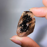 BLACK RUTILE AND GARDEN QUARTZ FREEFORM