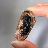 BLACK RUTILE AND GARDEN QUARTZ FREEFORM