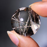 RUTILE QUARTZ AND WHITE GARDEN QUARTZ SMALL SPHERE