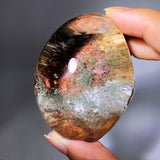 GARDEN QUARTZ WITH RUTILE FREEFORM