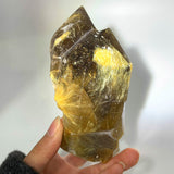 Golden rutile quartz